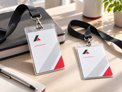 Ecusoane / lanyard în context de utilizare