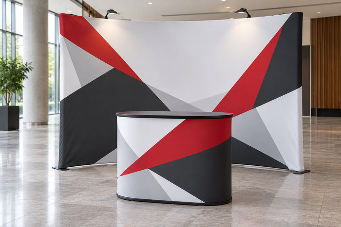 Standuri spider și desk-uri textile
