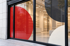 Vitrine / window graphics în context de utilizare
